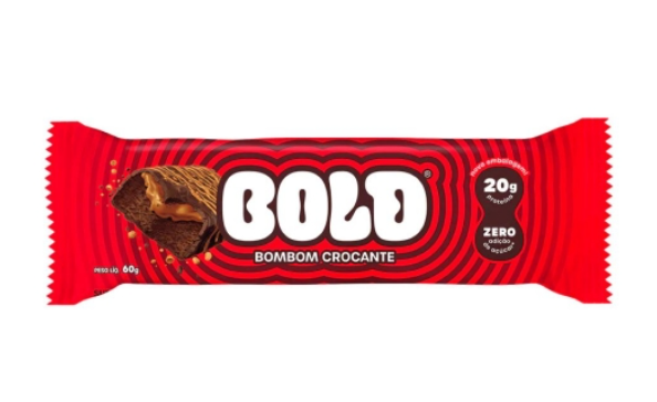 BARRA DE PROTEINA BOLD BOMBOM CROCANTE 60G