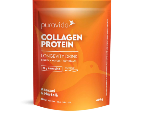 COLLAGEN PROTEIN PURAVIDA 450G SABOR ABACAXI