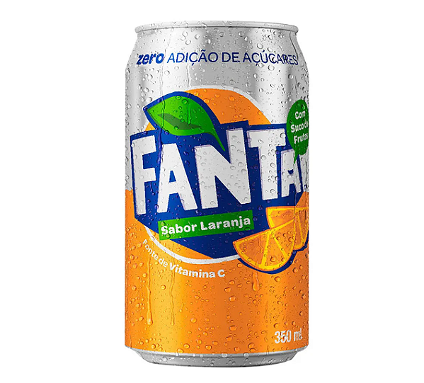 FANTA ZERO ACUCAR LATA 350ML SABOR LARANJA