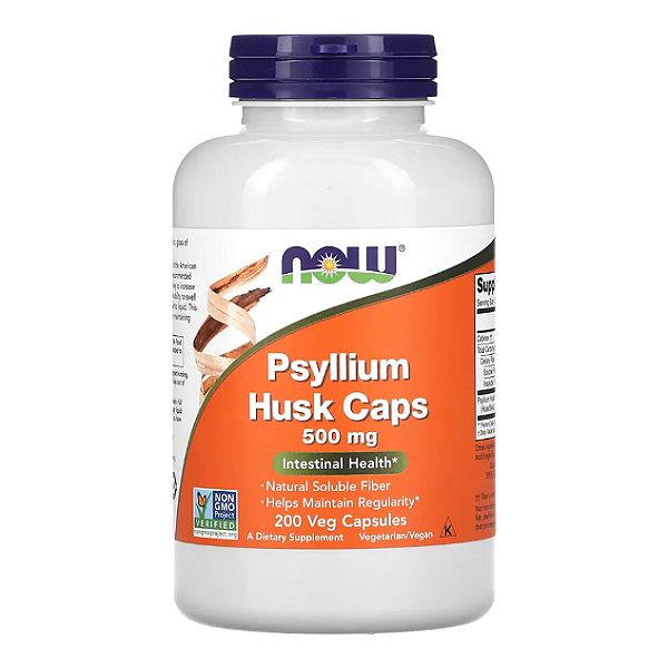 PSYLLIUM HUSK CAPS 500MG NOW