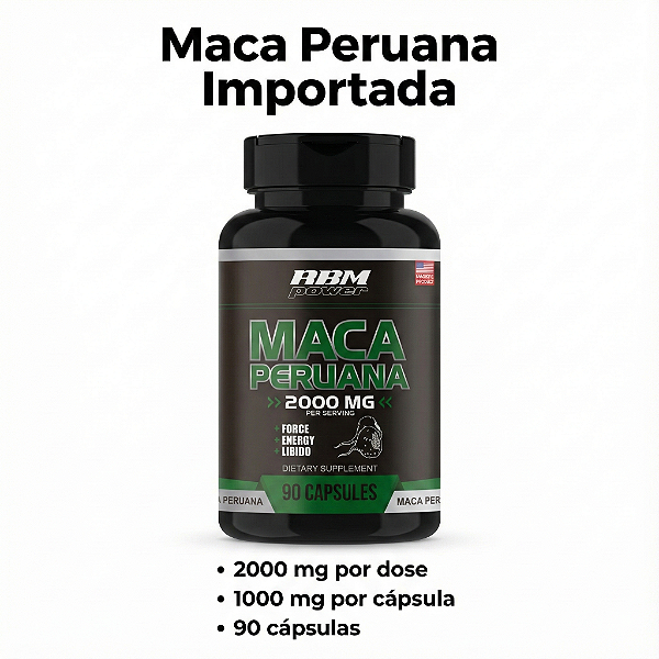 Maca Peruana 2000MG 90cps Importada