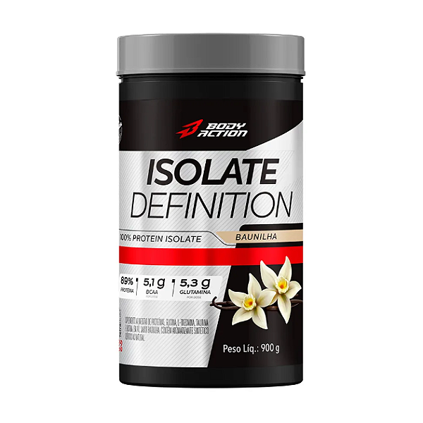 ISOLATE DEFINITION BODYACTION POTE 900G SABOR BAUNILHA
