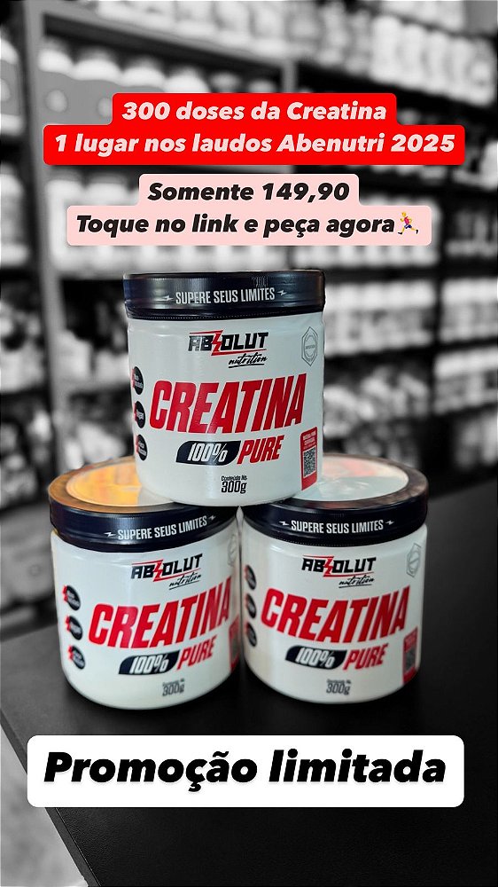 3 x Creatina Absolut 300g cada