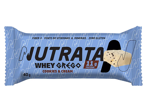 WHEY GREGO BAR NUTRATA 40G SABOR COOKIES