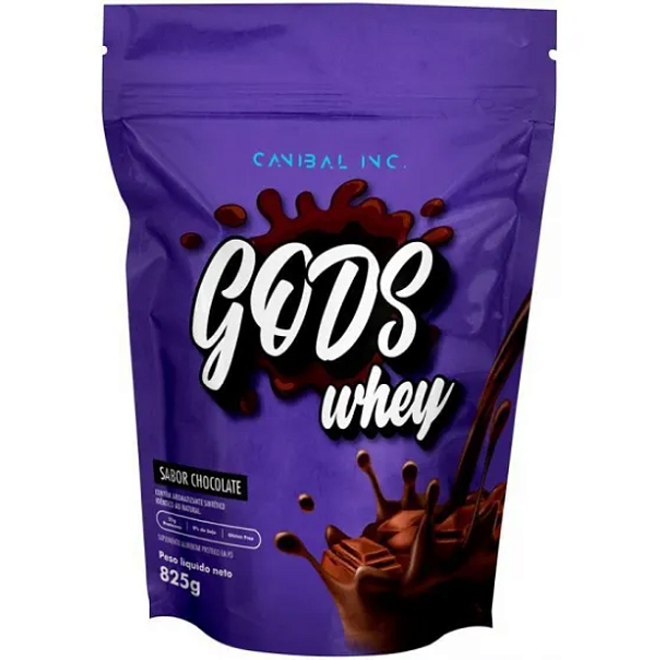 GODS WHEY 100% CANIBAL REFIL 900G SABOR CHOCOLATE