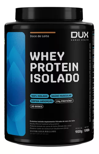 WHEY DUX ISOLADO - POTE 900G SABOR DOCE DE LEITE