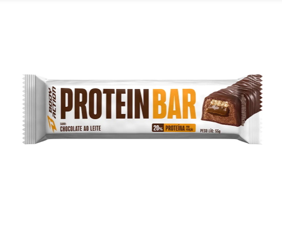 PROTEIN BAR BODYACTION 55G SABOR CHOCOLATE