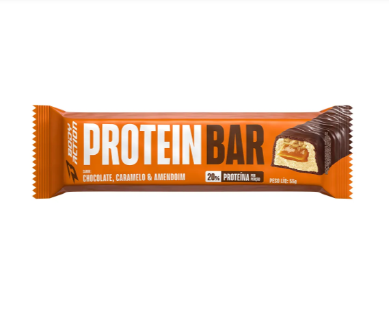 PROTEIN BAR BODYACTION 55G SABOR CARAMELO