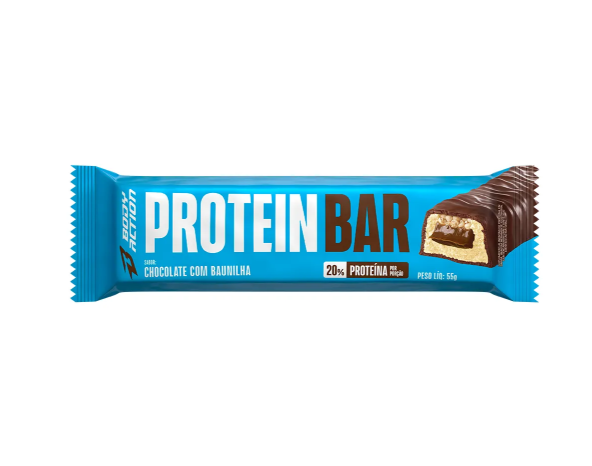 PROTEIN BAR BODYACTION 55G SABOR BAUNILHA