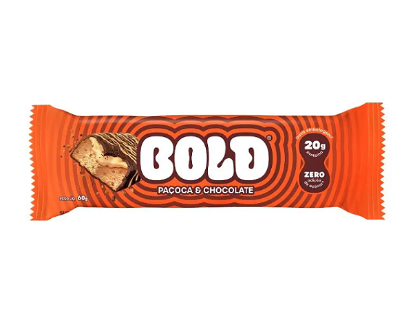 BARRA DE PROTEINA BOLD 60G SABOR PACOCA & CHOCOLATE