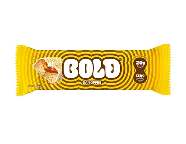 BARRA DE PROTEINA BOLD 60G SABOR BANOFFEE