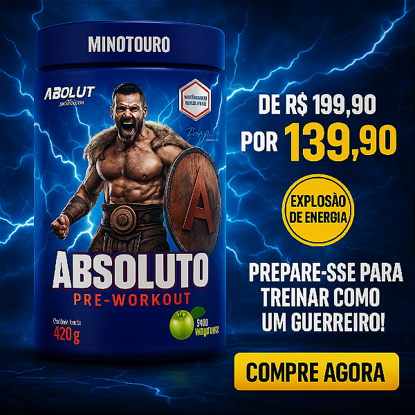 ABSOLUTO PRE WORKOUT - ABSOLUT POTE 420G SABOR MACA VERDE