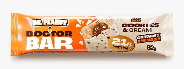 DOCTOR BAR DR.PEANUT 62G SABOR COOKIES