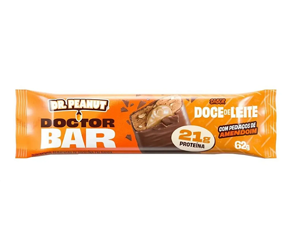 DOCTOR BAR DR.PEANUT 62G SABOR DOCE DE LEITE