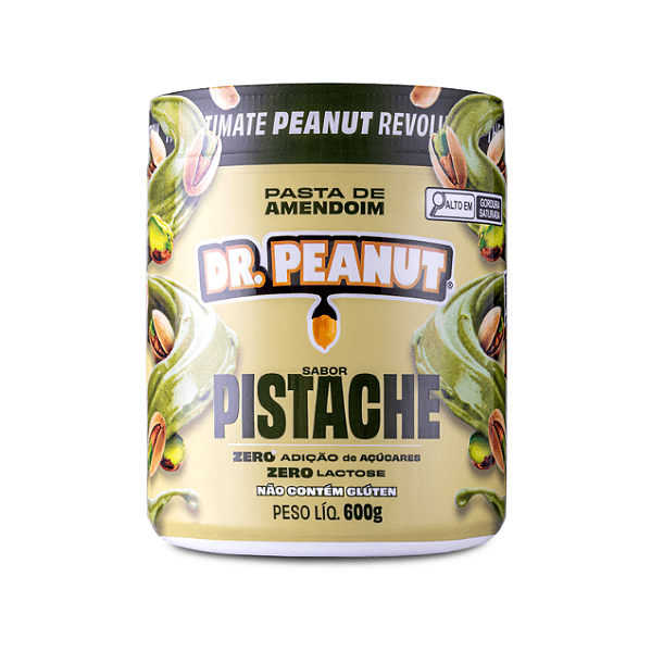PASTA DE AMENDOIM DR.PEANUT 600G SABOR PISTACHE