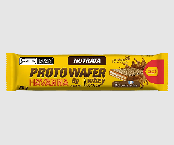PROTO WAFER HAVANNA NUTRATA 30G SABOR DOCE DE LEITE