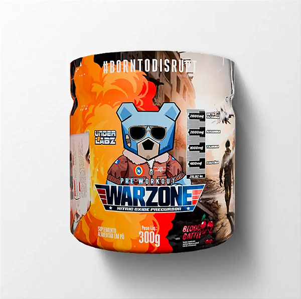 PRE WORKOUT WARZONE UNDER LABZ 300G SABOR PURPLE BLOOD BATTLE