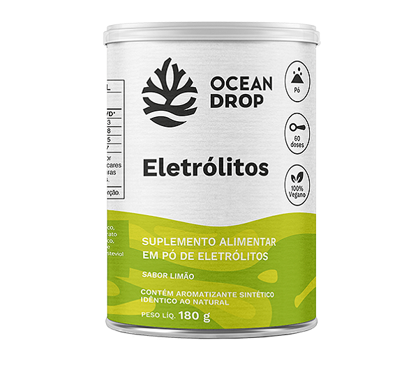 ELETROLITOS OCEAN DROP 180G SABOR LIMAO