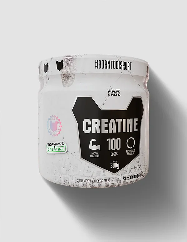 Creatina 100% Pura 300g UNDER LABZ – Força, Explosão e Performance