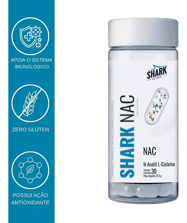 Nac Shark Pro Pote Com 30 Cápsulas