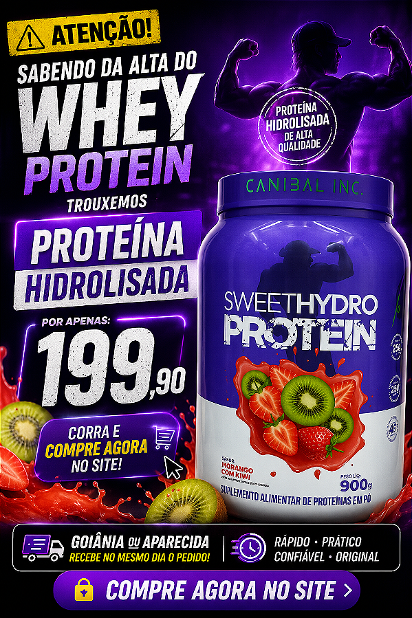 Proteína hidrolisada beef Sweet Hydro 900g Sabor suco