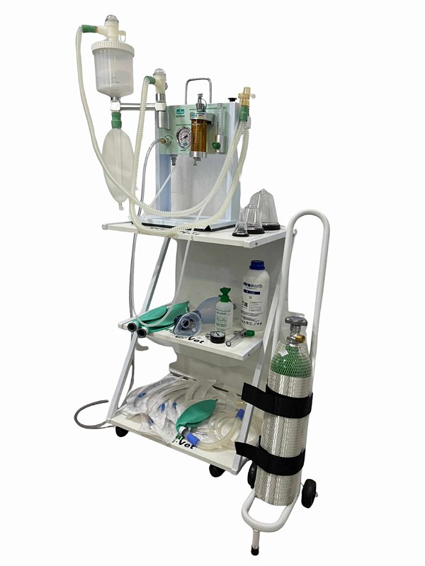 Kit de anestesia Hipnos (c/ ventilação manual) com cilindro de 07L - Completo