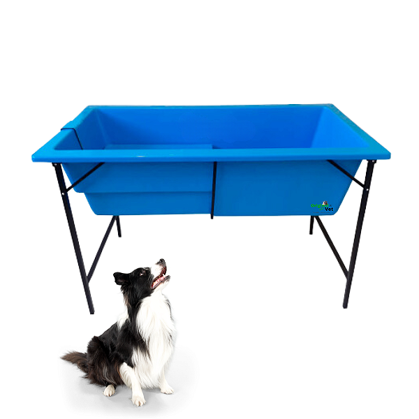 BANHEIRA GRANDE COM DEGRAU E SUPORTE FIXO