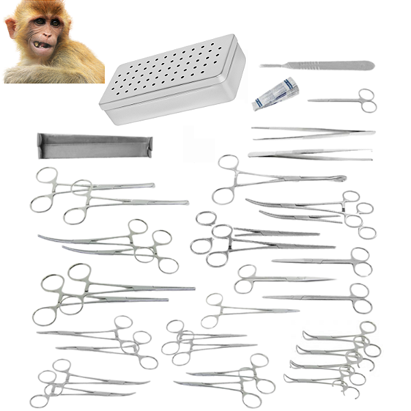 Kit cirúrgico 32 Itens Pequenos Animais