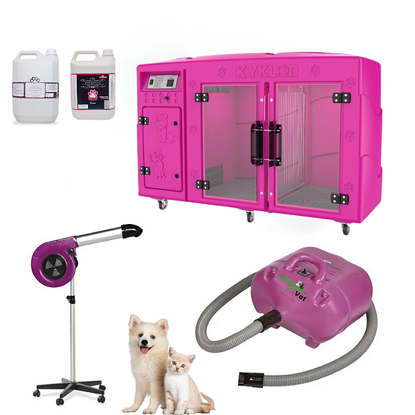 Maquina de Secar + Secador Maestro e Soprador Revolution Kyklon Pink