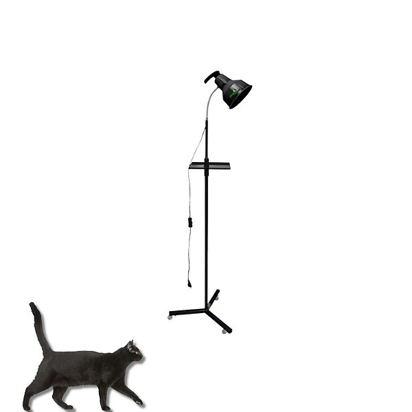 Luminária Articulada Ajuste de Altura e Rodízio