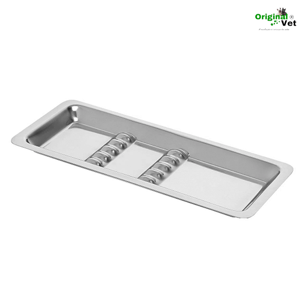 Bandeja em Inox para 06 Instrumentais 22X09X1,5 CM - Fami