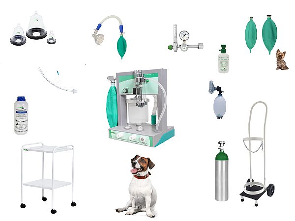 Kit  Anestesia Veterinária Portátil