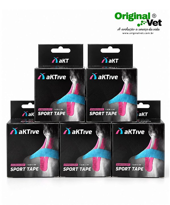 Kit 6 Tape Bandagem Elástica Fita Kinesio