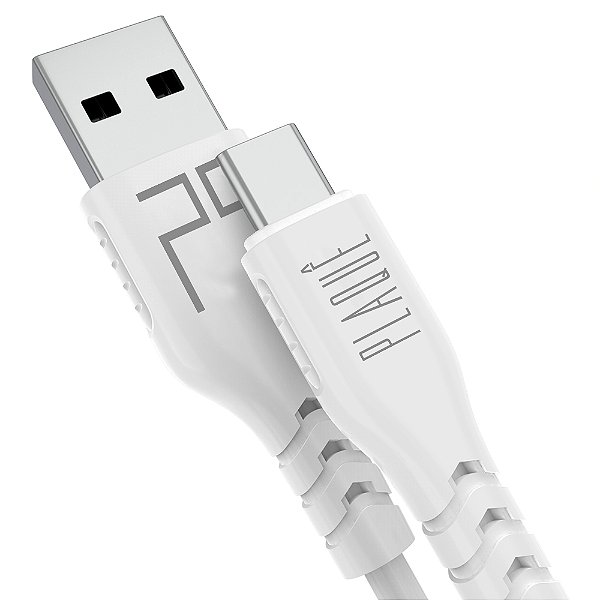 Cabo Turbo 3.0A Plaquê Para Android - Conexão Tipo-C