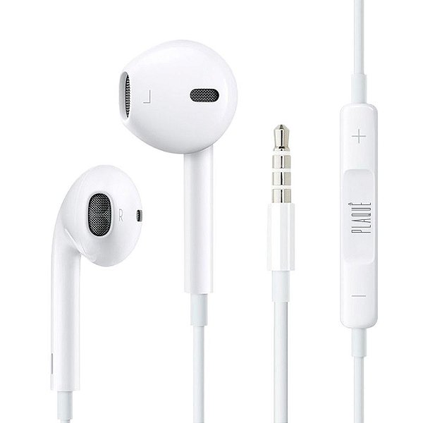 Fone de Ouvido Bass Plaquê Para Esportes - Entrada P2