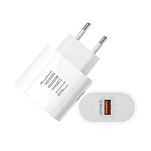 Carregador Super Turbo Plaquê Para Android Com Cabo - Conexão Tipo-C