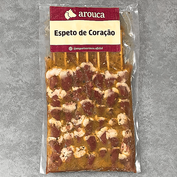 Espeto de Coração aproximadamente 500 gramas
