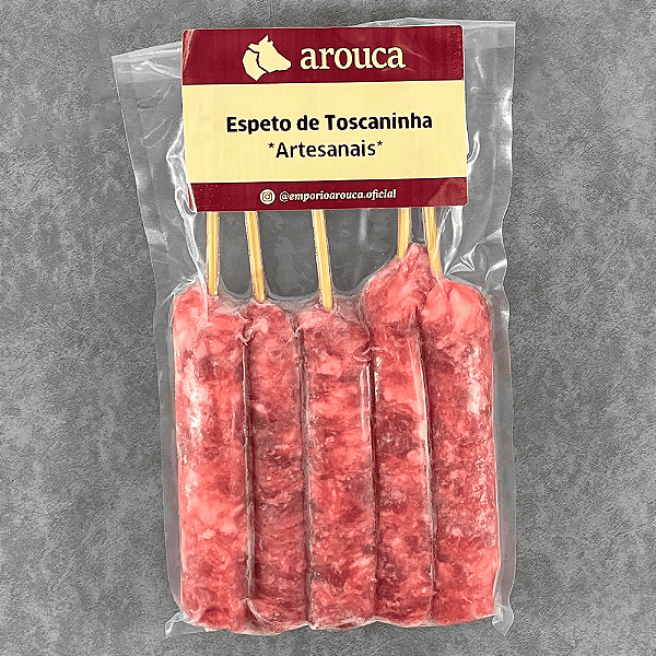 Espeto de Linguiça aproximadamente 500 gramas
