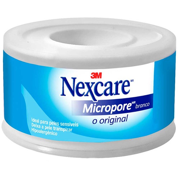 Fita Micropore Branca 3M 25mm x 4,5m - Nexcare