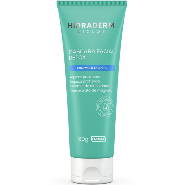Máscara Facial Detox Hidraderm Ciclos 60g - Farmax