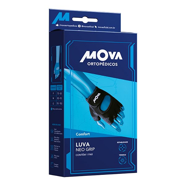 Luva Neo Grip Comfort Mova G - Proteção Polegar