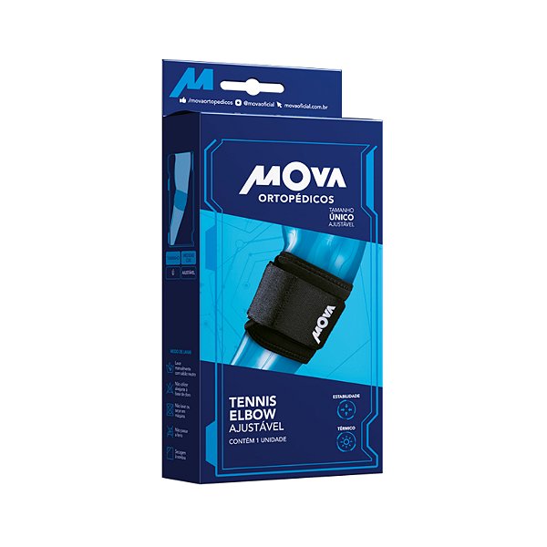 Tennis Elbow Ajustável Neoprene Mova Tam Único