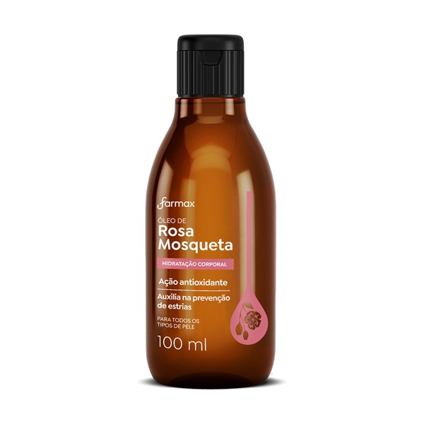 Óleo Corporal Rosa Mosqueta 100ml - Farmax