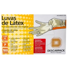Luva Procedimentos Latex CX/100 P - Descarpack