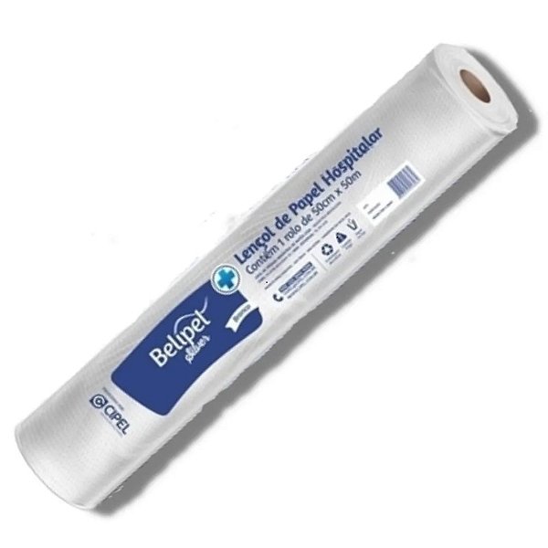 Lençol Papel Descartável Maca 70cm x 50m Belipel