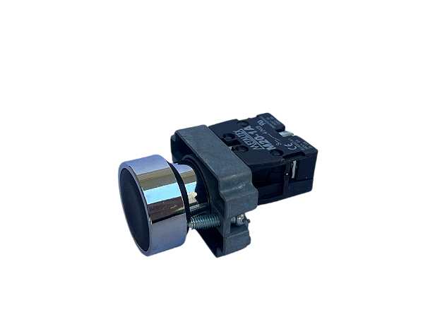 5 pçs Pulsador faceado preto 1NF 22mm M20AFR-B-1A Metaltex