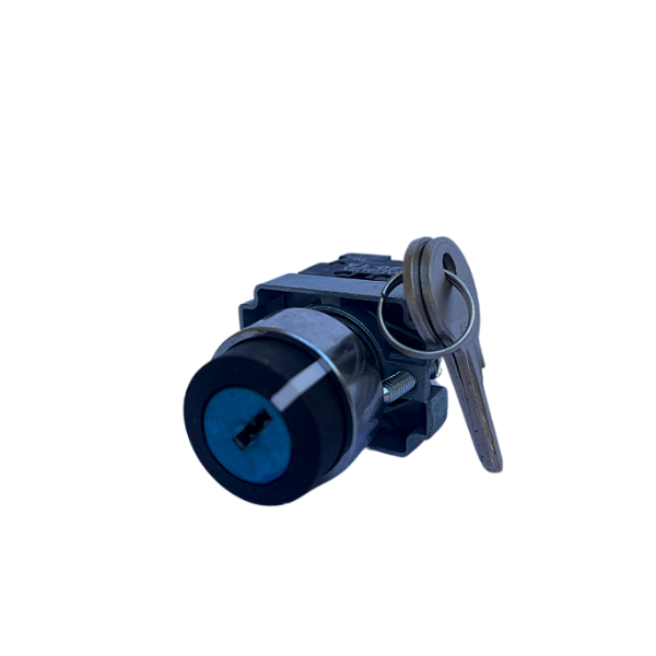 3 pçs Chave seletora c/ chave 22mm 2 posicoes fixas 1NA M20KNR2-B-1A Metaltex
