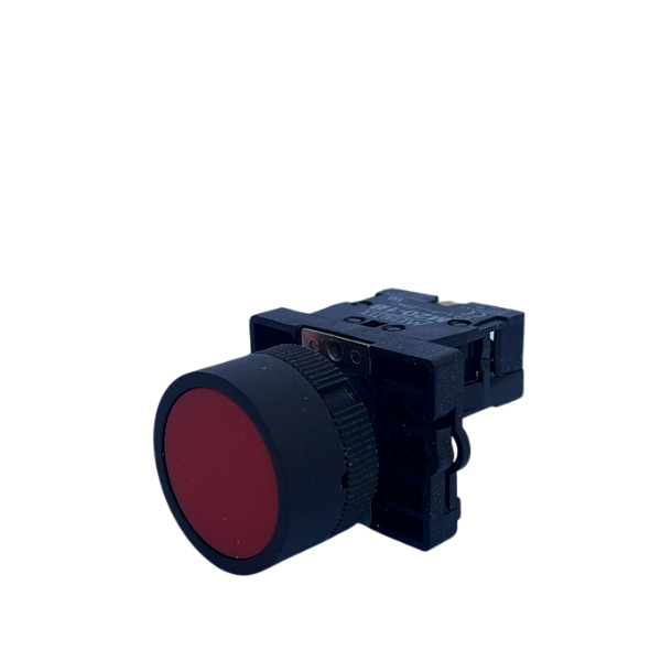 17 pçs Pulsador vermelho 1NF 22mm P20BFR-R-1B Metaltex