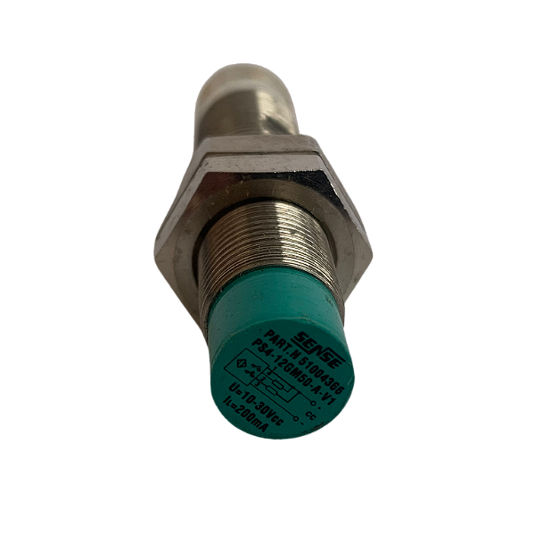 Sensor indutivo M12 não faceado NPN NA+NF sn:4mm 10 A 30Vcc PS4-12GM50-A-V1 Sense