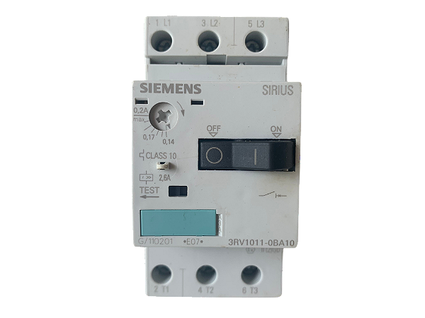 Disjuntor motor 0,14-0,2A 3RV1011-0BA10 Siemens